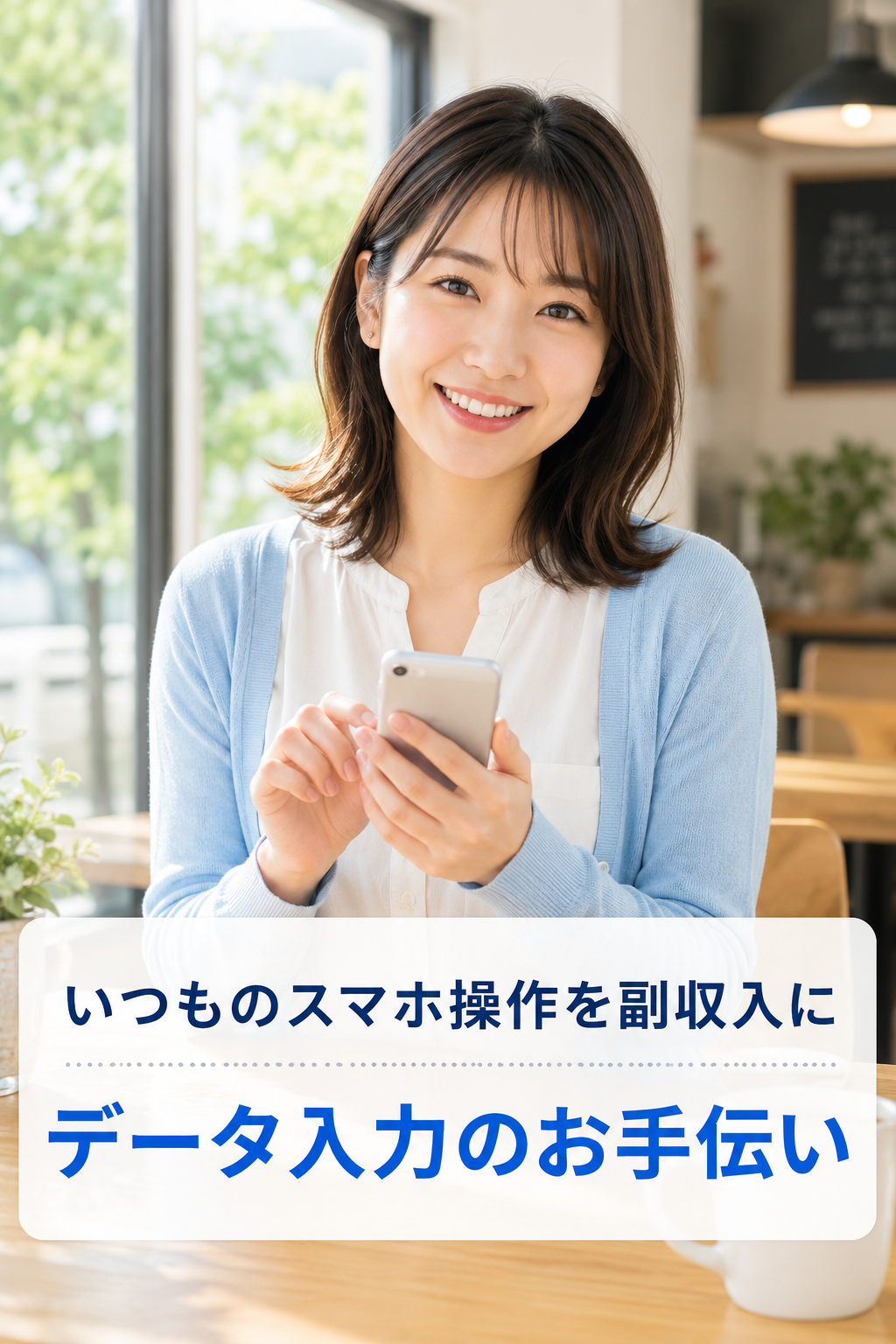 いつものスマホ操作を副収入に データ入力のお手伝い